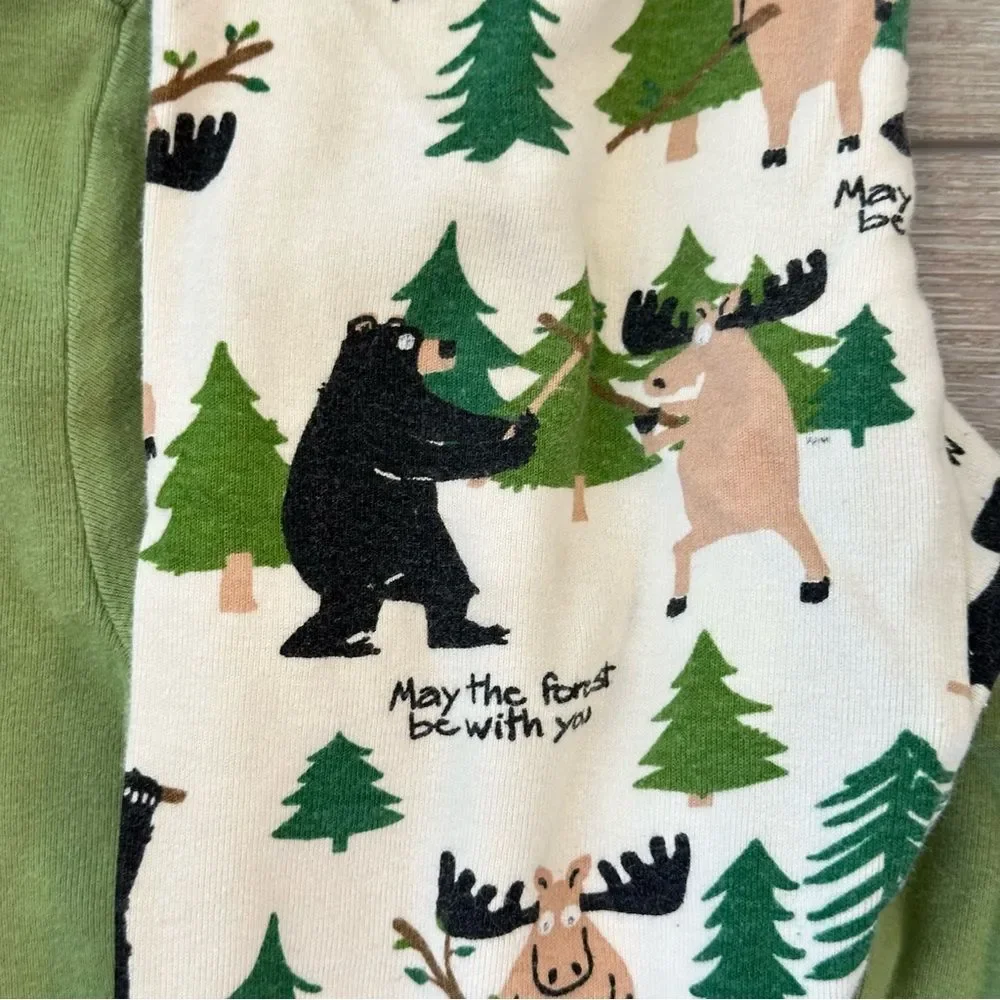 Little Blue House May The Forest Be With You Pajama Set Yellowstone Size 6